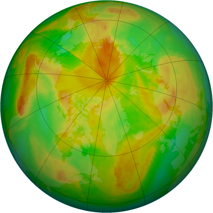 Arctic ozone map for 28 May 2001